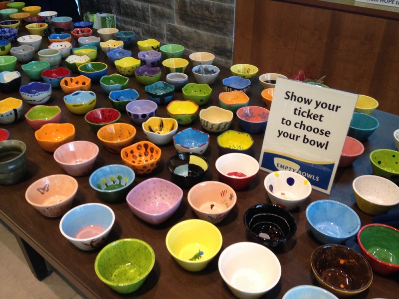 Opencity Inc Ethos Annual Empty Bowls fundraising event for Milton Transitional Housing