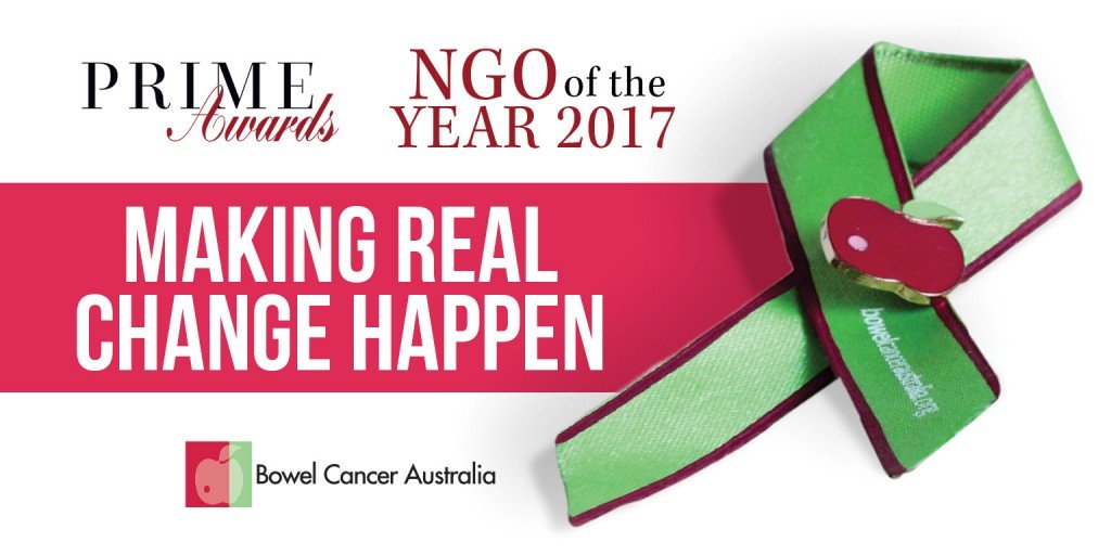 Bowel Cancer Australia, Prime Awards, NGO of the Year 2017