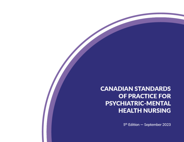 standards of practice, CFMHN, mental health, nursing practice, case study, Openciy Inc