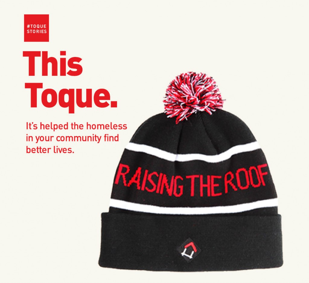 Raising the Roof, Opencity Inc., Charity Spotlight, Toque, homeless, Toronto