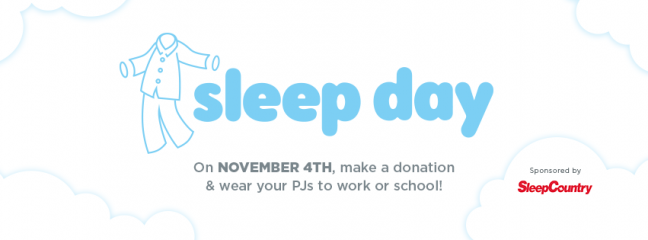 Sleep Day, SCAW, Charity Spotlight